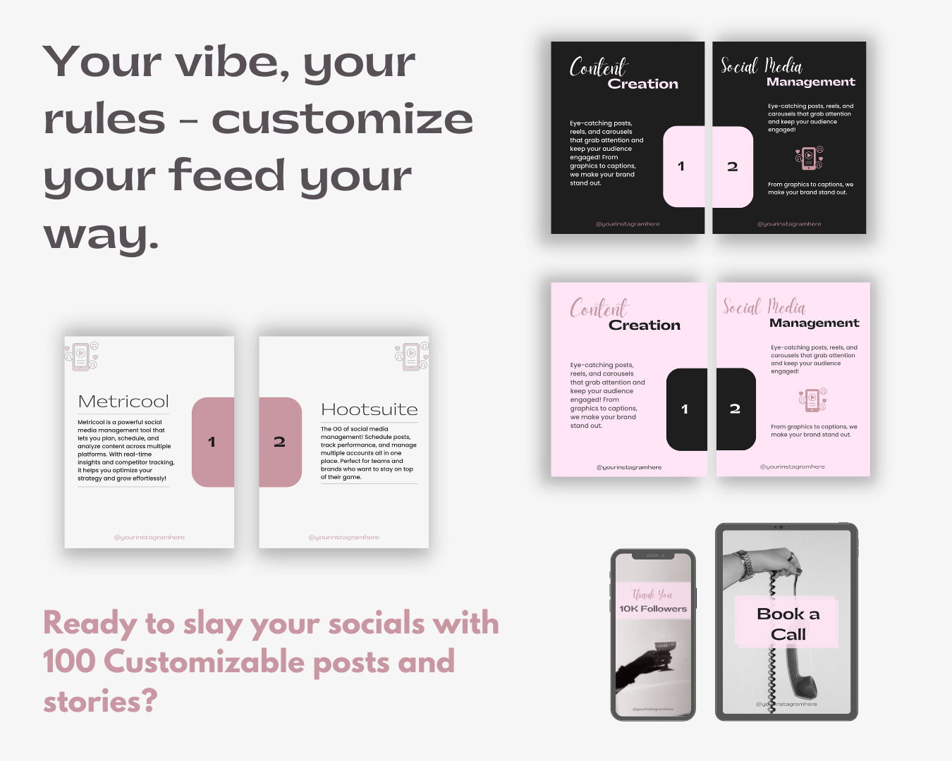 Social Media Manager Instagram Templates