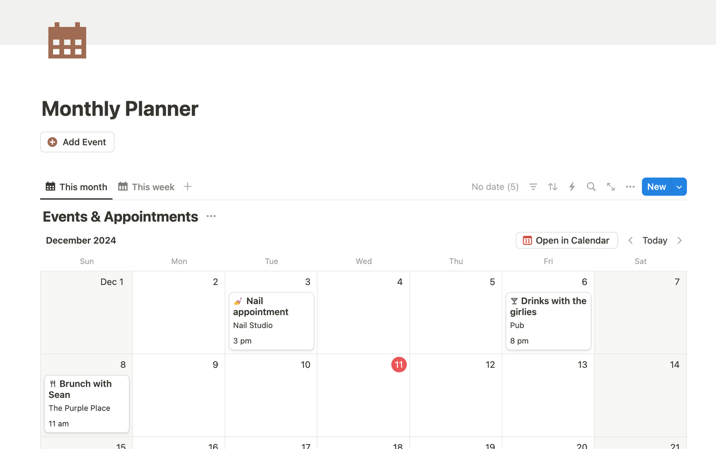 Life Dashboard