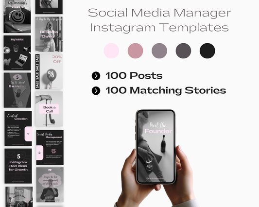 Social Media Manager Instagram Templates